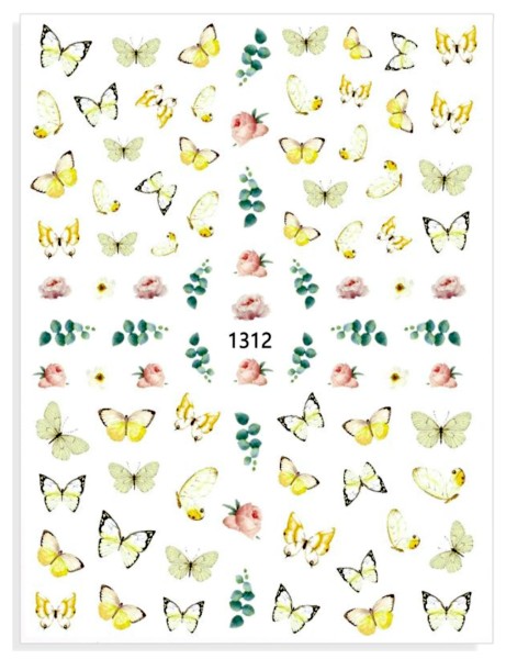 JUSTNAILS Sticker Butterfly 1312