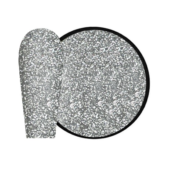 JUSTNAILS New Flash Glitter 01 - silver